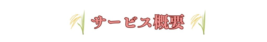 サービス概要 1